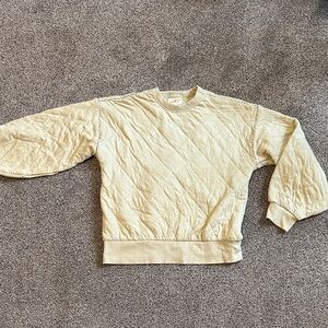 Light Green Quilted Sweatshirt